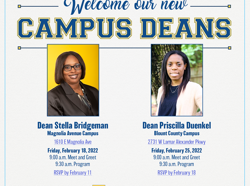 Meet the Deans graphic