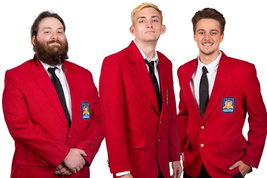 SkillsUSA national Silver medalists from Pellissippi State include, from left, Elijah Ray, Ian Johnson and Thomas Wilhite. Not pictured is fellow Silver medalist Channing Mendez.