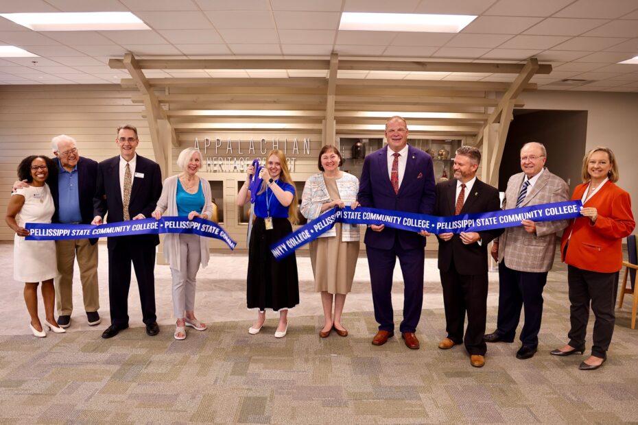 Ribbon cutting for the new Strawberry Plains Campus Library and Appalachian Heritage Project