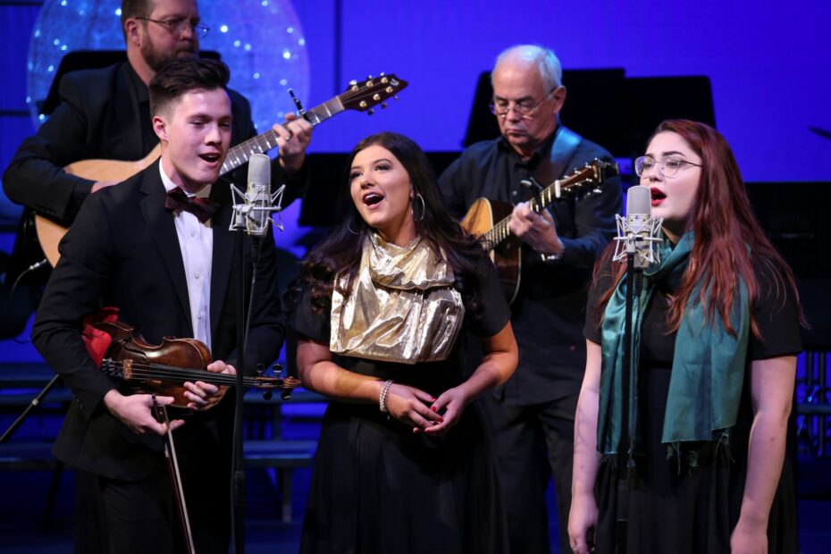 Students and faculty perform during the Holiday Spectacular in December 2019