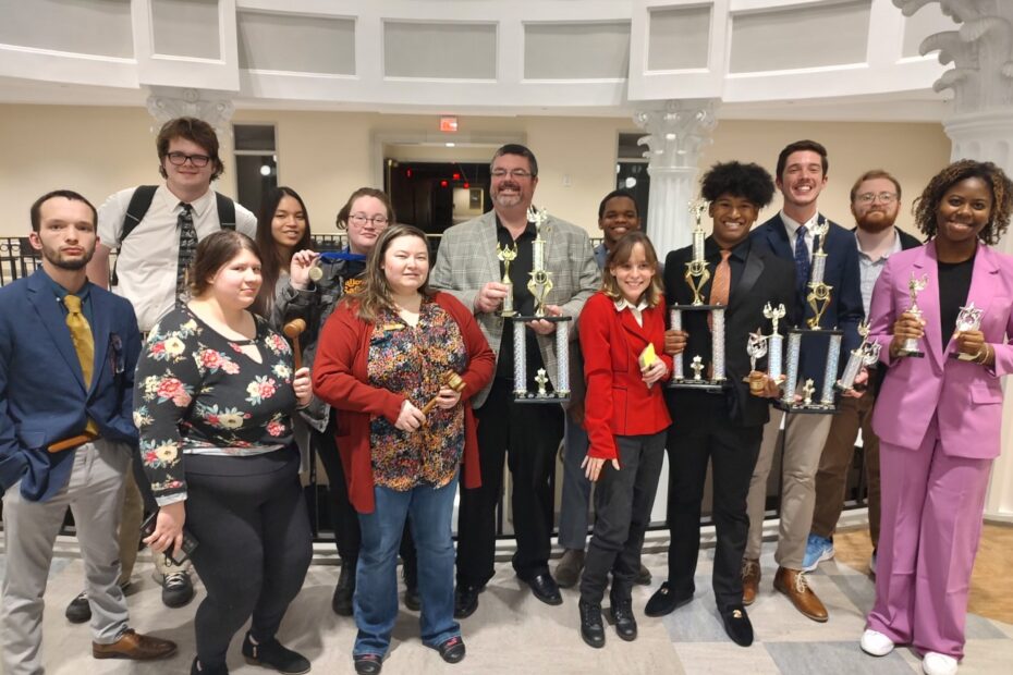 The Pellissippi State Speech and Debate Team with awards at the Tennessee Intercollegiate Forensics Association tournament at Belmont University Feb. 18-19, 2023.